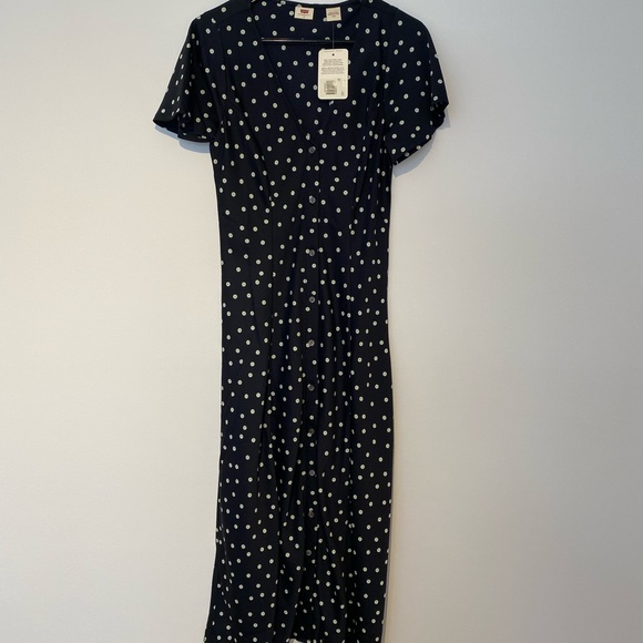 LEVI’S RACHELLE DRESS SIZE MEDIUM - Picture 4 of 7